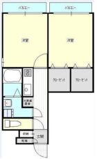 エトス大名 - 所在階***階の間取り図 7188