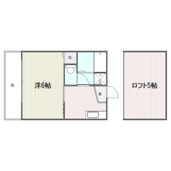 エクセリーヌ藤崎202号室-間取り