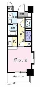 カルフール吉塚 - 所在階 の間取り図