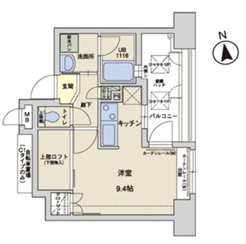 アクタス大手門II1105号室-間取り