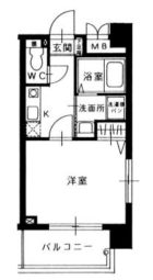 アブレスト大濠公園 - 所在階***階の間取り図 7209