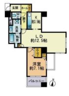 アトモスももち - 所在階 の間取り図