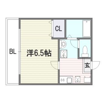 クレール赤坂301号室-間取り