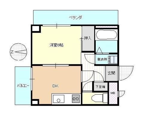 ライオンズマンション西公園第5706号室-間取り