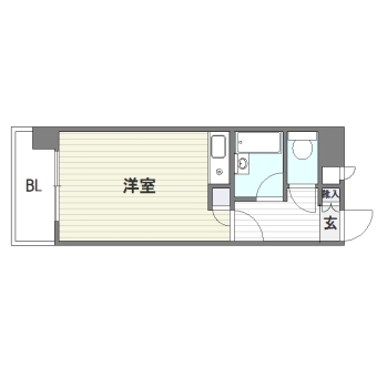 フォーラム大橋403号室-間取り