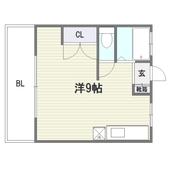 コーポみづほ201号室-間取り