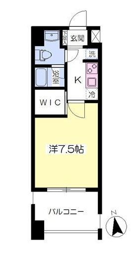 レジデンス箱崎1105号室-間取り