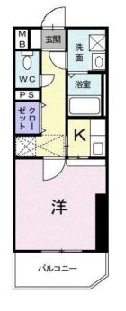 ルネス六本松 - 所在階 の間取り図