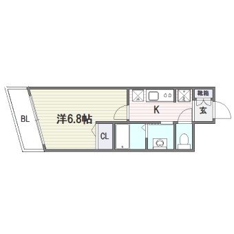 アネシスTJ702号室-間取り