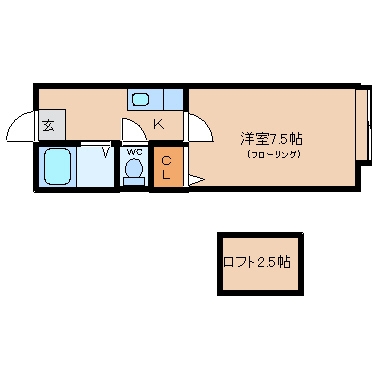 グリーンピア玉川２202号室-間取り