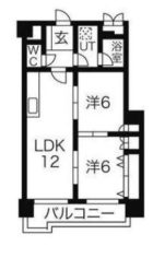 ダイアパレス薬院 - 所在階***階の間取り図 7270