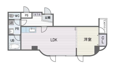 クリエイト西公園509号室-間取り