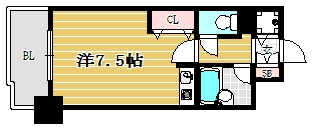 イトーピア天神東1102号室-間取り