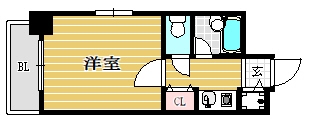 ダイナコート鳥飼904号室-間取り