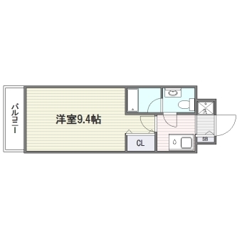 クリエート大楠802号室-間取り