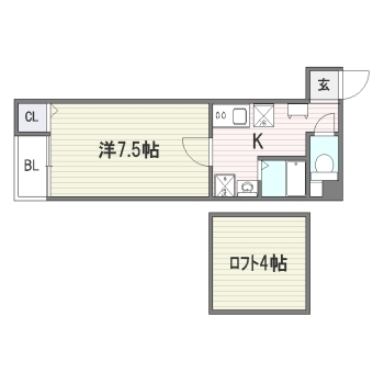 イル・グラッツィア博多駅前I403号室-間取り