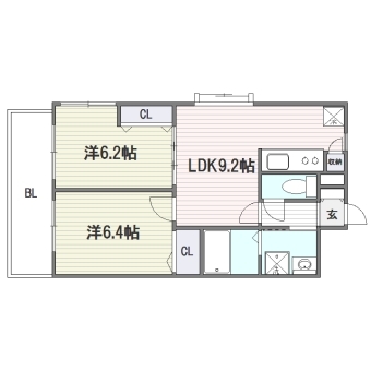 アイセレブ博多南407号室-間取り