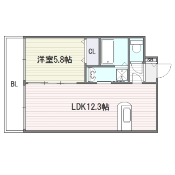 マ・テール城南303号室-間取り