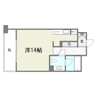 箱崎パルク505号室-間取り