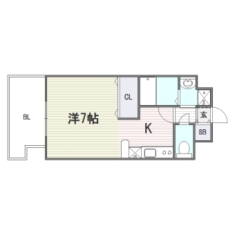 プレミネンテパーク舞鶴I902号室-間取り