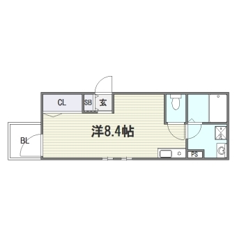 チェリッシュ吉塚V101号室-間取り