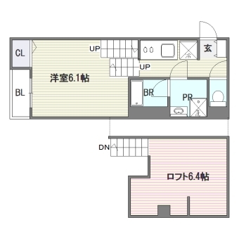 レスター大橋東シティ101号室-間取り