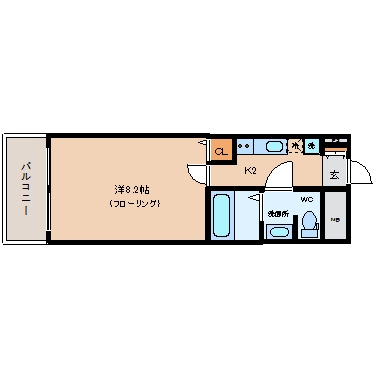 アクアシティ博多403号室-間取り