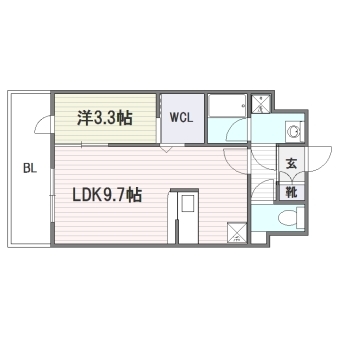 さくら館 OOTEMON202号室-間取り