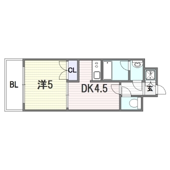 ベネフィス平尾グランスウィート802号室-間取り