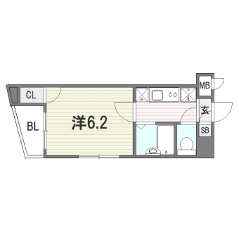 セレス平尾302号室-間取り