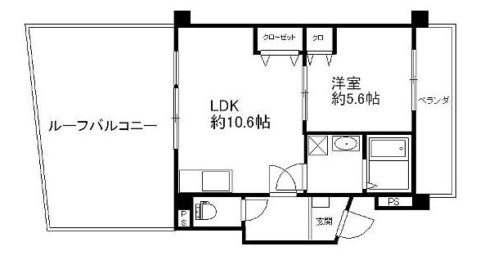 第6元木ビル401号室-間取り