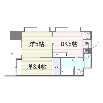 ネストピア平尾駅前801号室-間取り