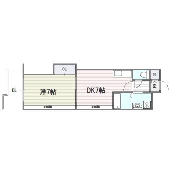 アクシス東平尾II411号室-間取り