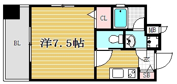 パリス大濠ベイタウン404号室-間取り