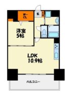 プランドール綾 - 所在階 の間取り図