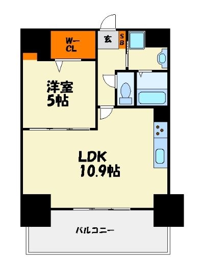 プランドール綾501号室-間取り