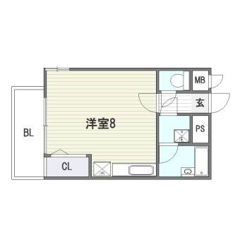 フォーラム大橋404号室-間取り