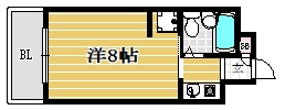 エスポワール桜坂204号室-間取り