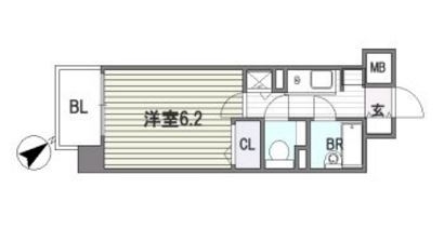 グランピア清水603号室-間取り