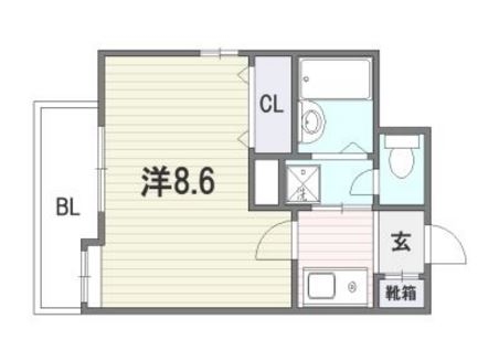 ダイアパレス姪浜710号室-間取り