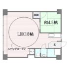 山王マンション - 所在階 の間取り図