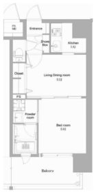 エンクレストNEO博多駅南 - 所在階***階の間取り図 7748