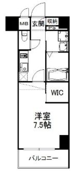 エンクレスト祇園 - 所在階***階の間取り図 7752