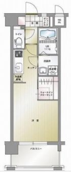 エンクレスト博多駅南III - 所在階***階の間取り図 7758