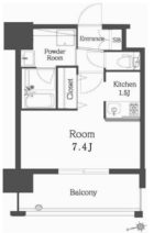 エンクレスト博多Rey - 所在階 の間取り図