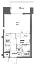 エンクレスト博多MATE - 所在階 の間取り図