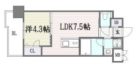 ラファセグランビア博多 - 所在階***階の間取り図 7775