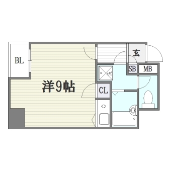 ダイナコート千代県庁口1304号室-間取り