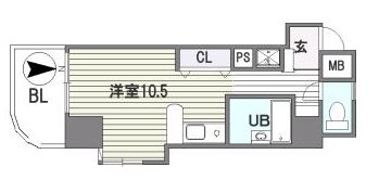 ステイタス別府アクシス904号室-間取り