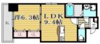 プレジールTJ - 所在階 の間取り図